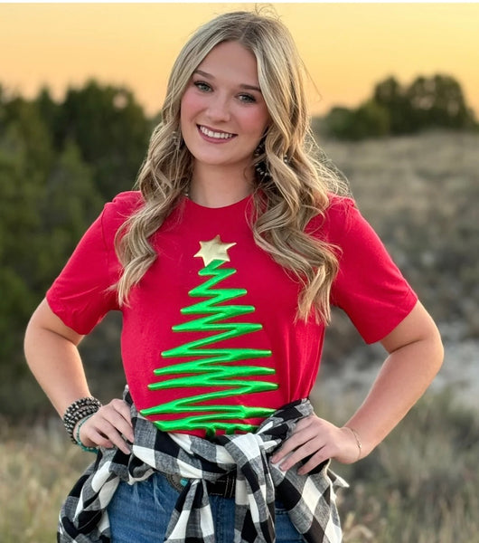 CAS - Christmas - Miss Puff Christmas Tree T-shirt