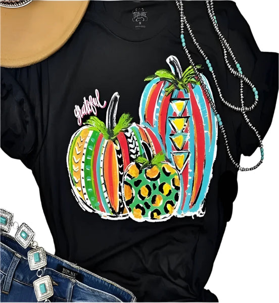 Fall - Miss Callie Ann's Grateful Pumpkin Trio T-shirt