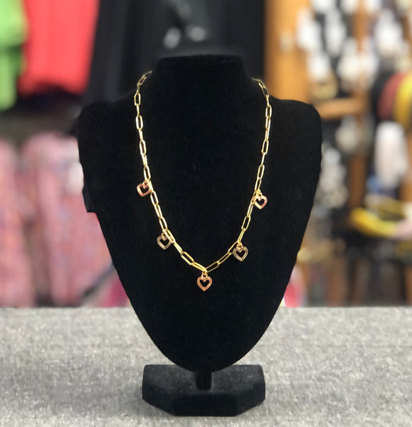 Mini Heart Charm Necklace