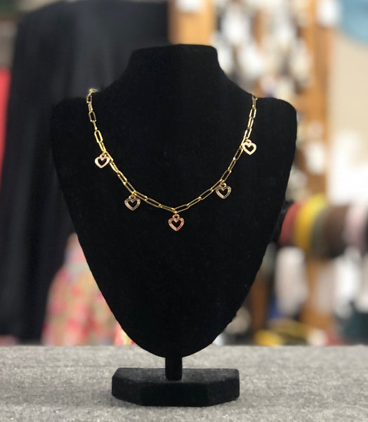 Mini Heart Charm Necklace