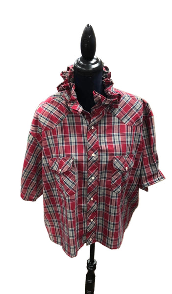 TF Refashioned Ruffle Collar Shirts