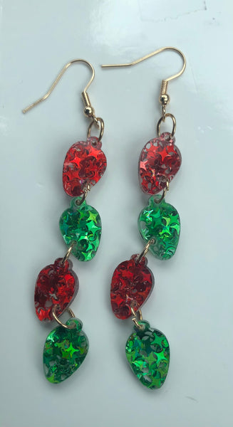 Acrylic Christmas Earrings