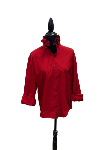 TF Refashioned Ruffle Collar Shirts