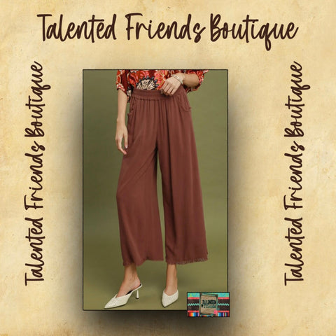 Miss Tight Schedule Pants - Red Mahogany