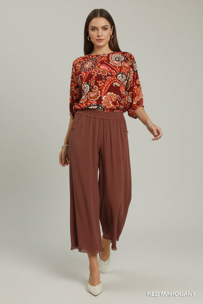 Miss Tight Schedule Pants - Red Mahogany