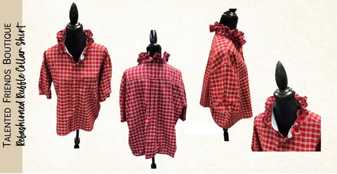 TF Refashioned Ruffle Collar Shirts