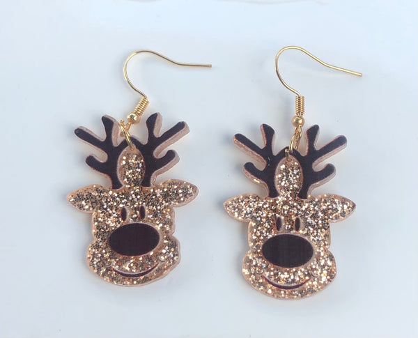 Acrylic Christmas Earrings