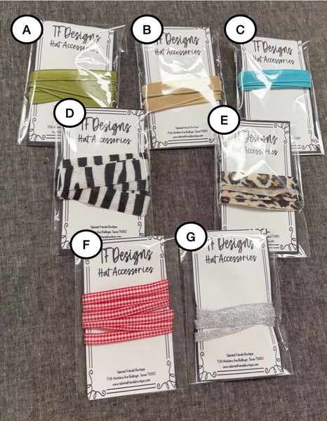 Hat Accessories - Ribbon & Etc Trim