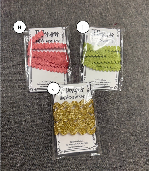 Hat Accessories - Ribbon & Etc Trim