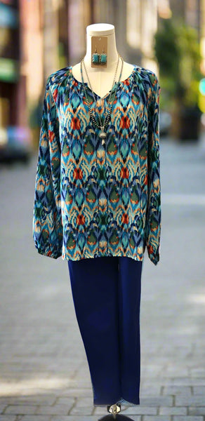 CAS - Miss Make A Choice Blouse - Blue