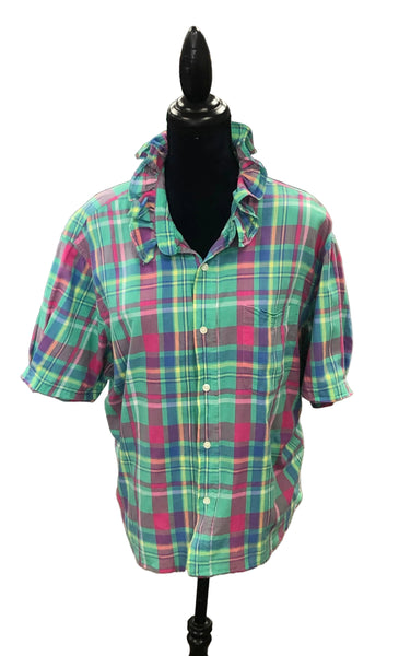 TF Refashioned Ruffle Collar Shirts