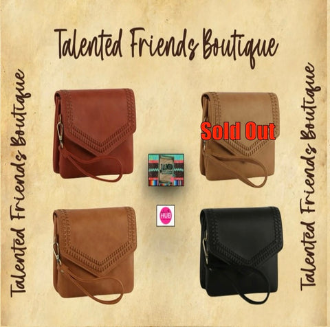 Front Flap Convertible Clutch Crossbody Wristlet