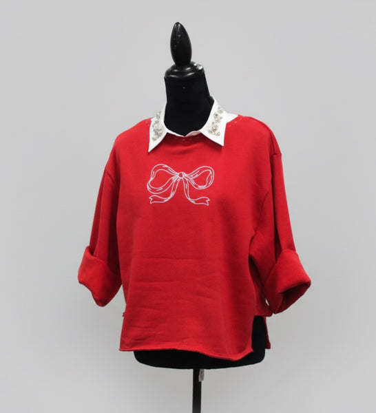 Red Bow Sweatshirt