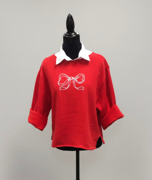 Red Bow Sweatshirt