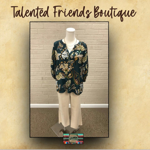 Miss Lead The Way Blouse - Teal
