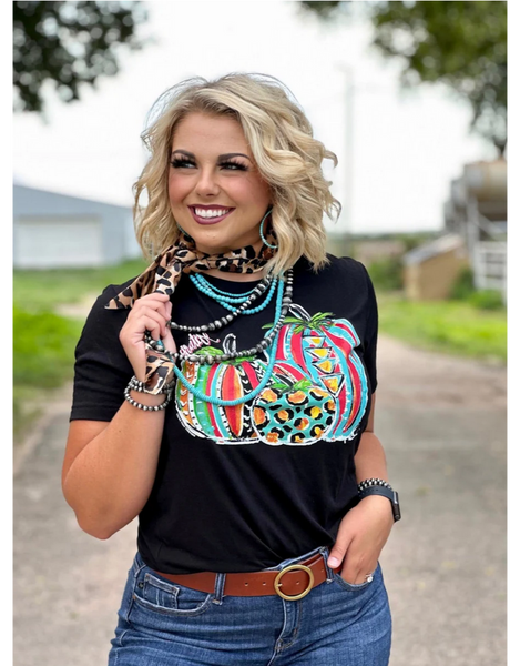 Fall - Miss Callie Ann's Grateful Pumpkin Trio T-shirt