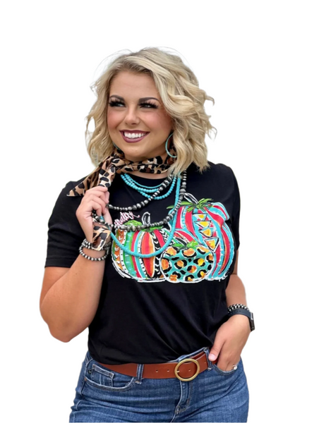 Fall - Miss Callie Ann's Grateful Pumpkin Trio T-shirt