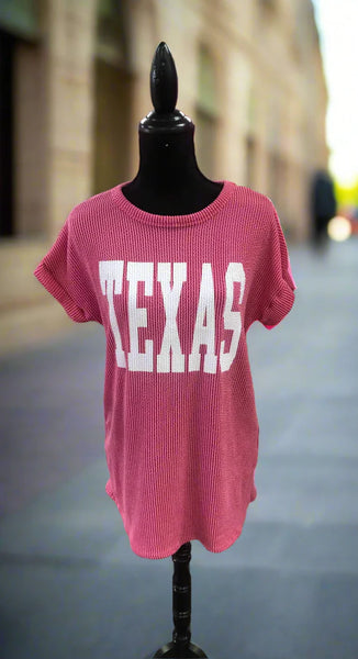 Miss Texas Bold Top - Pink