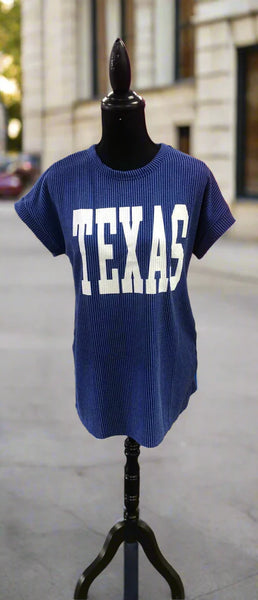 Miss Texas Bold Top - Royal Blue