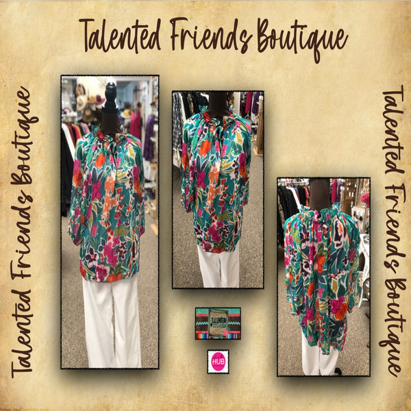 Miss A True Beauty Floral Blouse