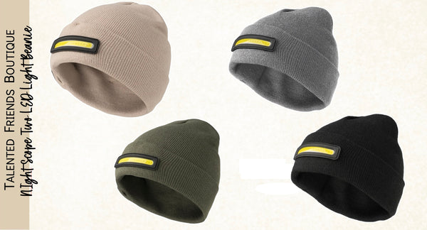 Night Watch LED Rechargeable Beanie - Two Lights