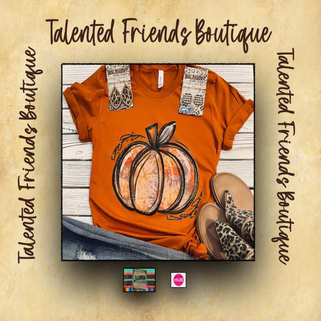 Tye Dye Pumpkin T-shirt