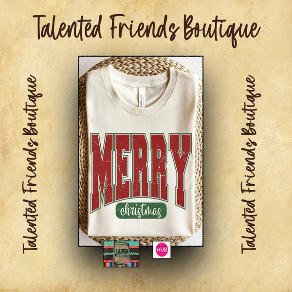 Christmas -  Vintage Merry Christmas T-shirt