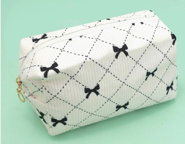 Trendy Bow Cosmetic Pouch