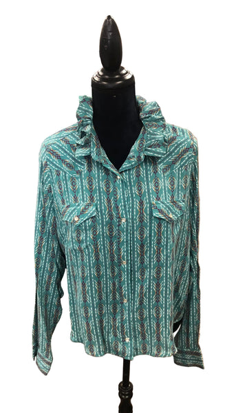 TF Refashioned Ruffle Collar Shirts