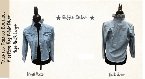 TF Refashioned Ruffle Collar Shirts