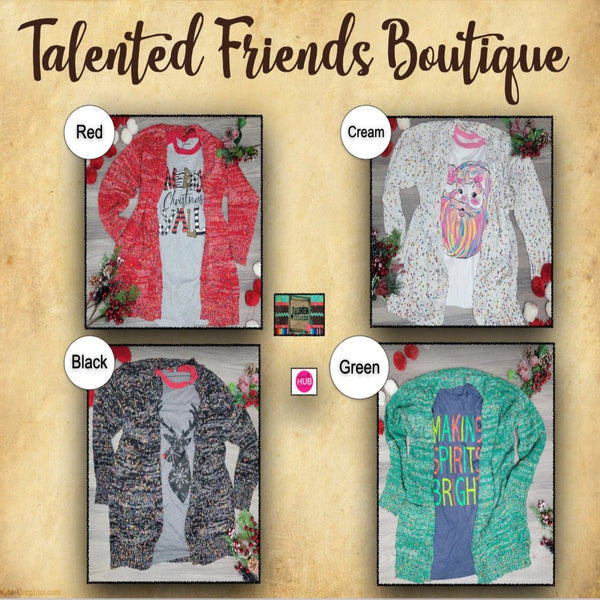 CAS -  Confetti Sweater Cardigan