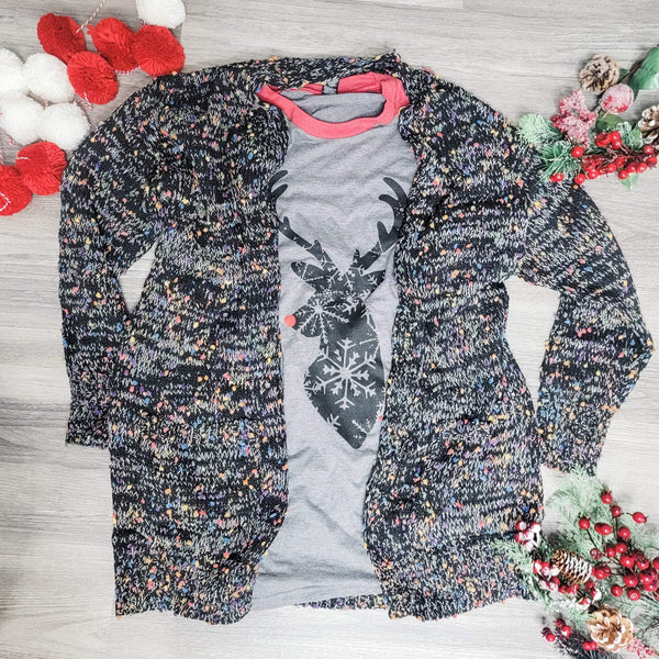 CAS -  Confetti Sweater Cardigan