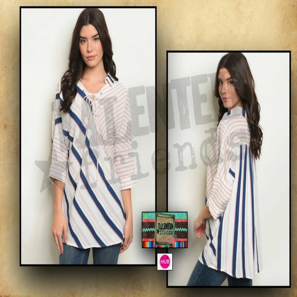 Miss Stripe Top