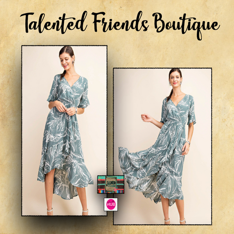 Miss More Than Fun Sage Dress