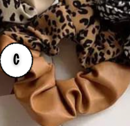 Leather Leopard Scrunches