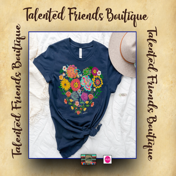Miss Fiesta Heart Short Sleeve T-shirt