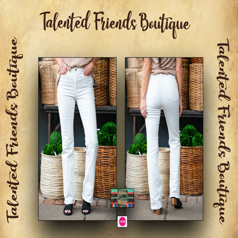 JB White Boot Cut High Rise Jeans