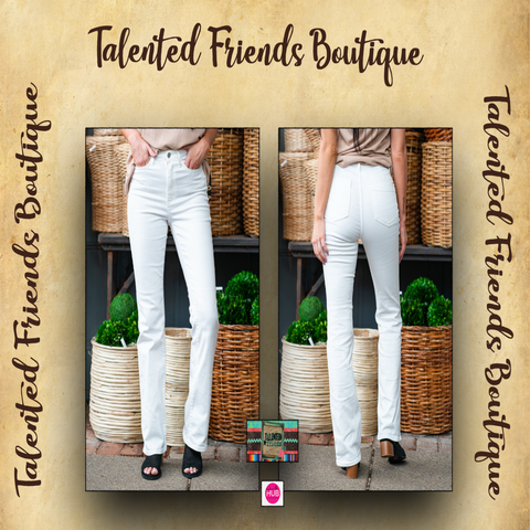 JB White Boot Cut Jeans