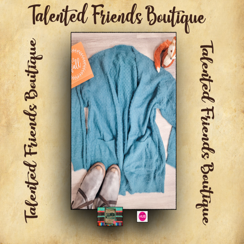 Miss Feeling So Relaxed Cardigan - Teal