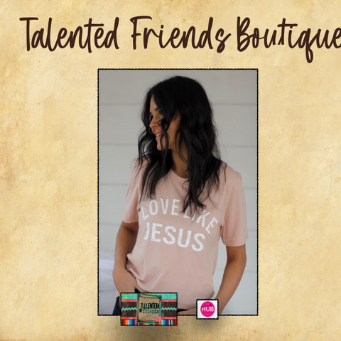 Love Like Jesus T-shirt - Peach