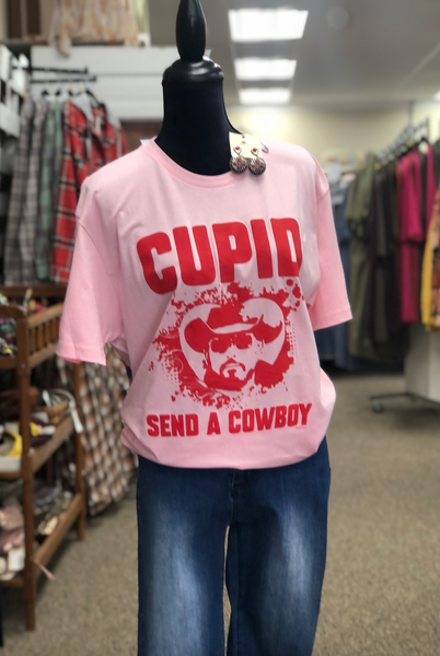 Cupid Send A Cowboy T-shirt