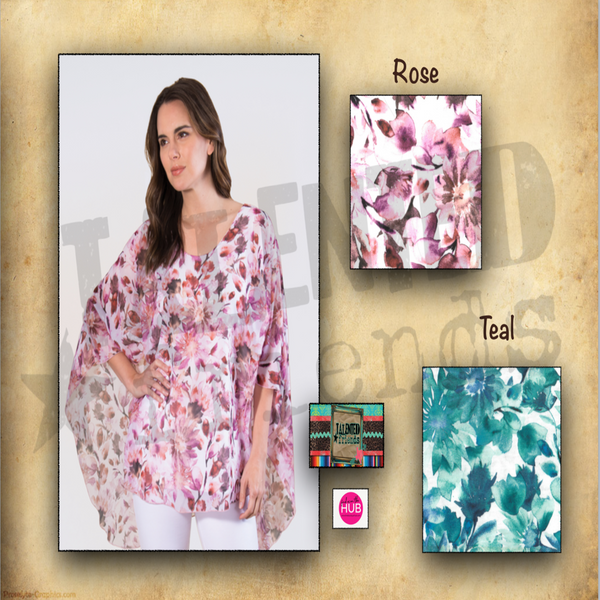 Miss Garden Party Flutter Sleeve Top