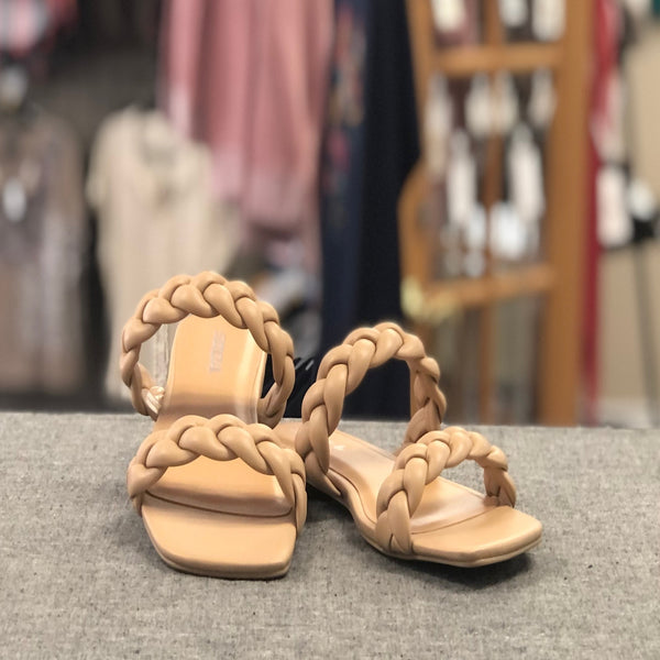 Miss Vault Braided Sandal - Tan